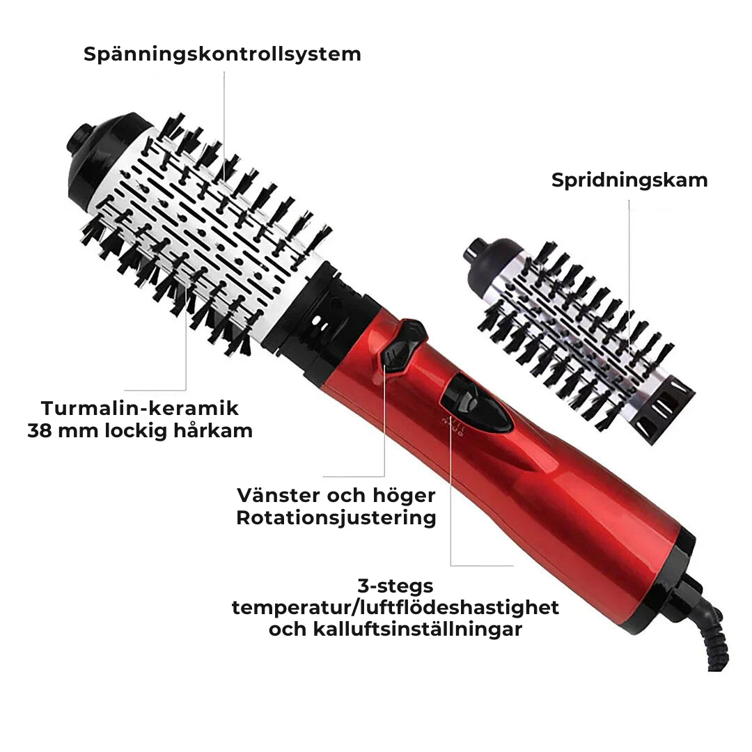 RadiancePro - 3-i-1 Roternade Hårföningborste